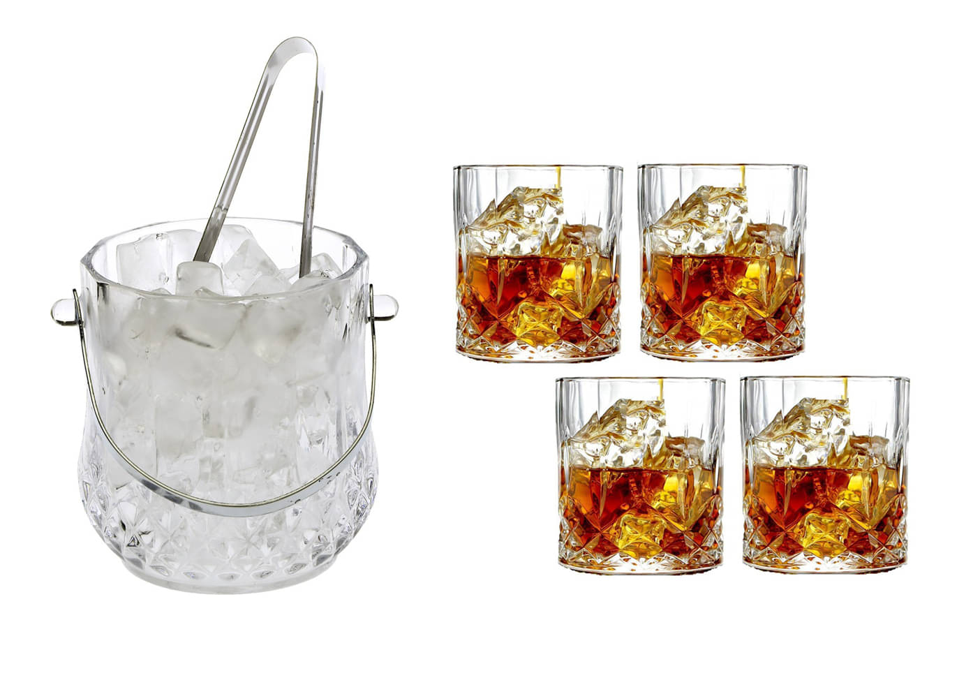     			Somil Glass Single Walled Ice Bucket