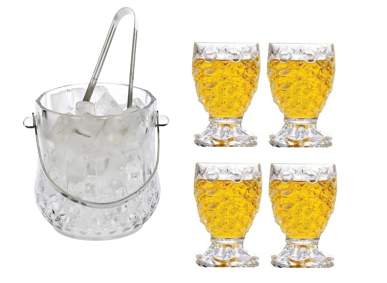     			Somil Glass Single Walled Ice Bucket