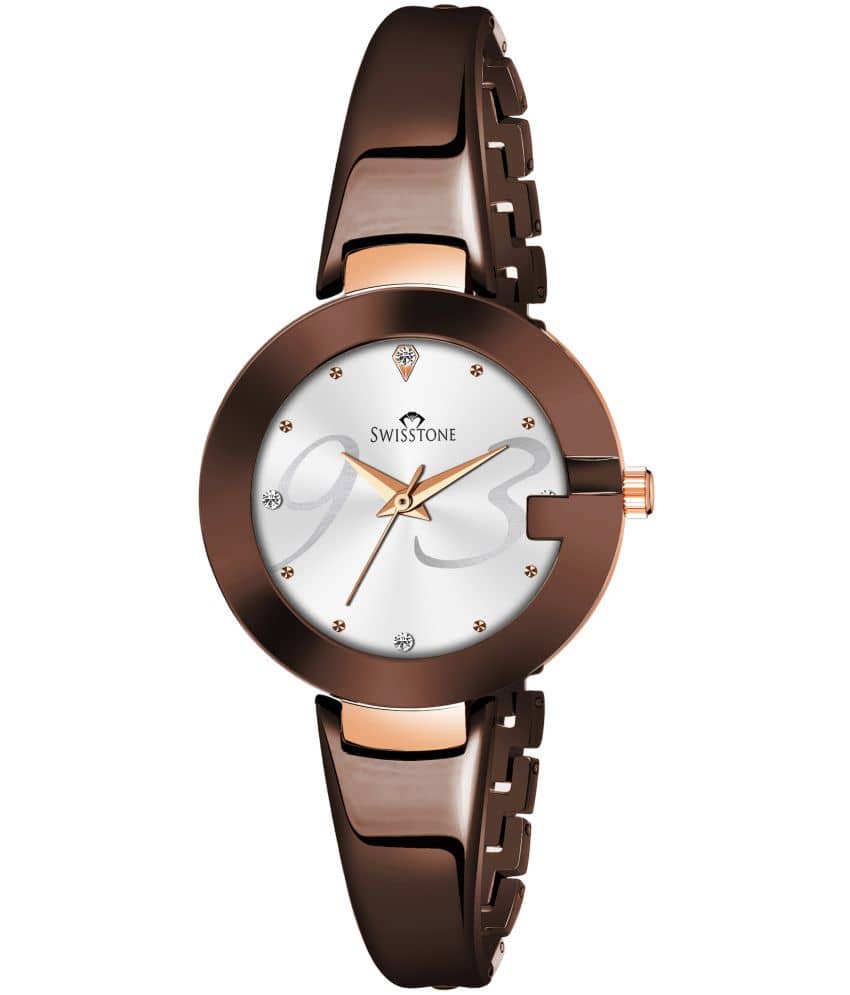 Swisstone Brown Metal Analog Womens Watch
