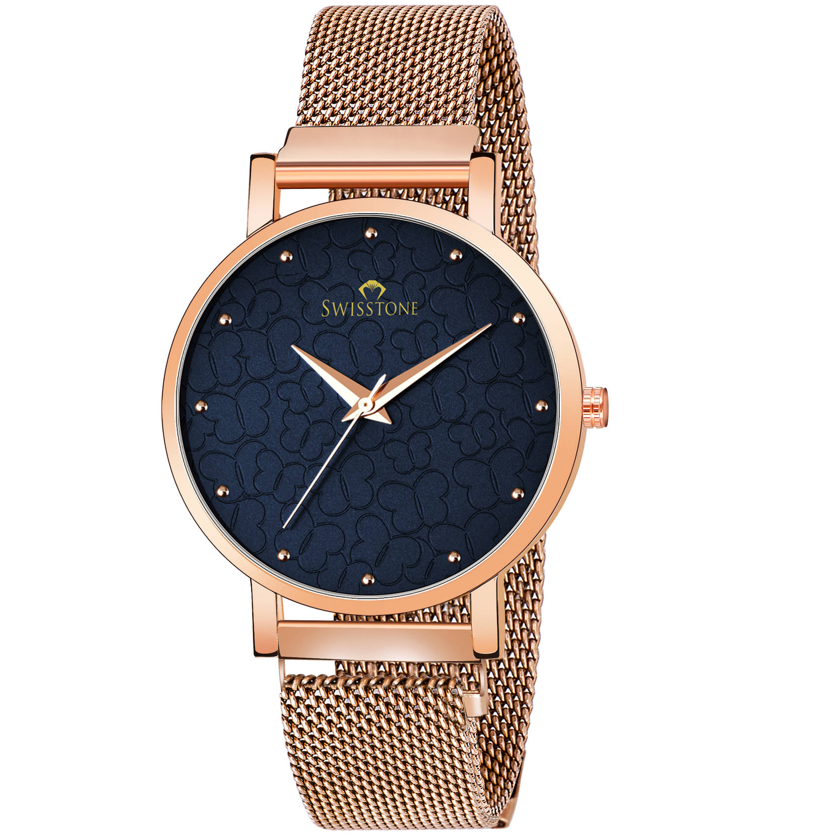     			Swisstone Rose Gold Metal Analog Womens Watch