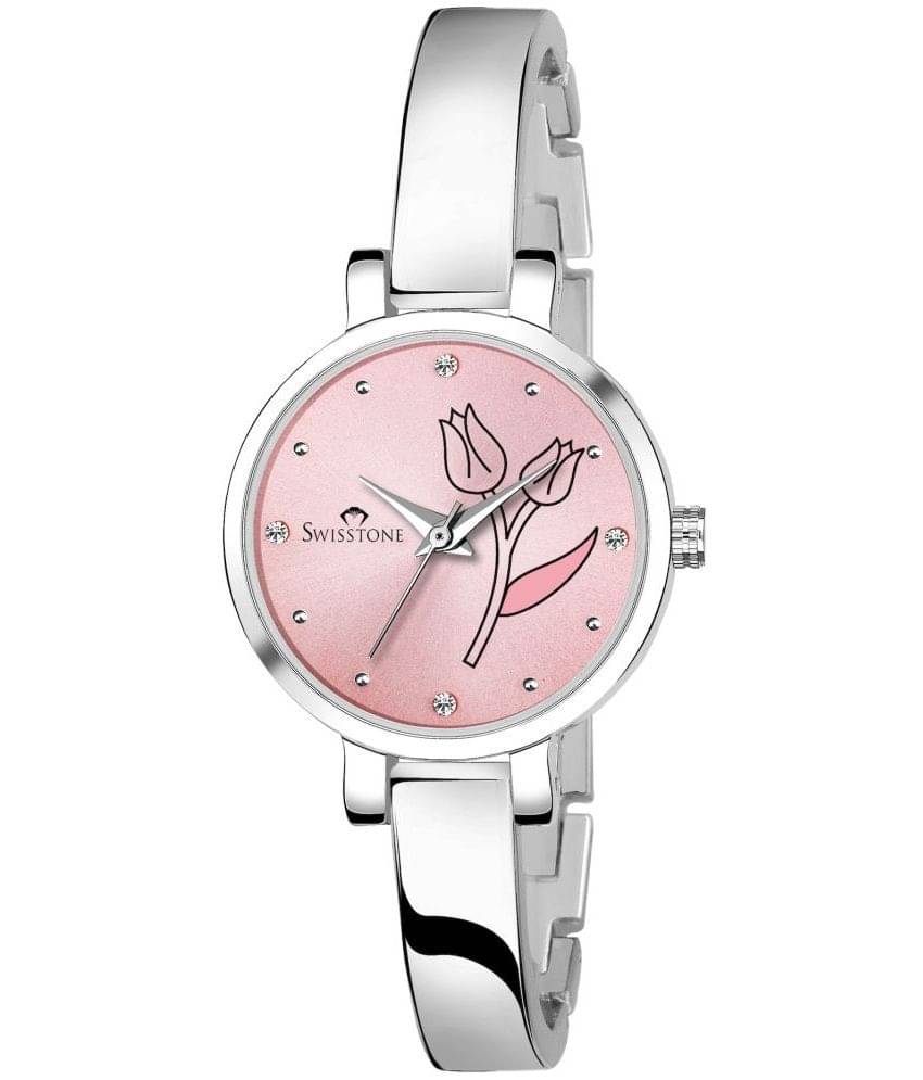     			Swisstone Silver Metal Analog Womens Watch