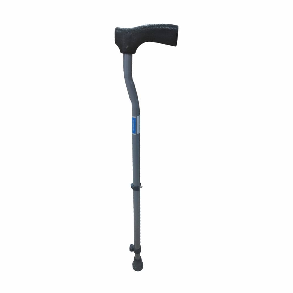     			Vissco Medipedic Single Powder Coated Stick for Physically Challenged | Light Weight & Adjustable Height (Grey)