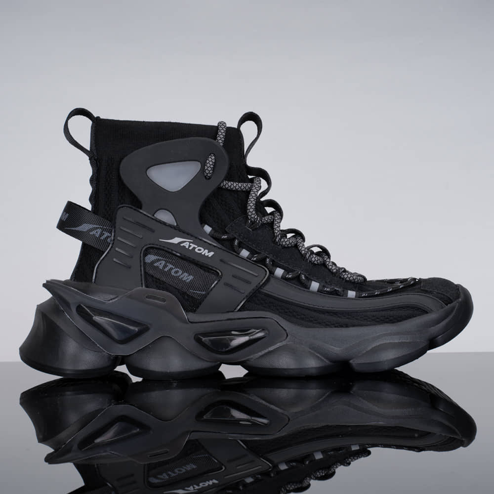 ATOM Gansta1 Black Men's Sneakers - Casual Shoes | Buy online on ZillyBuy