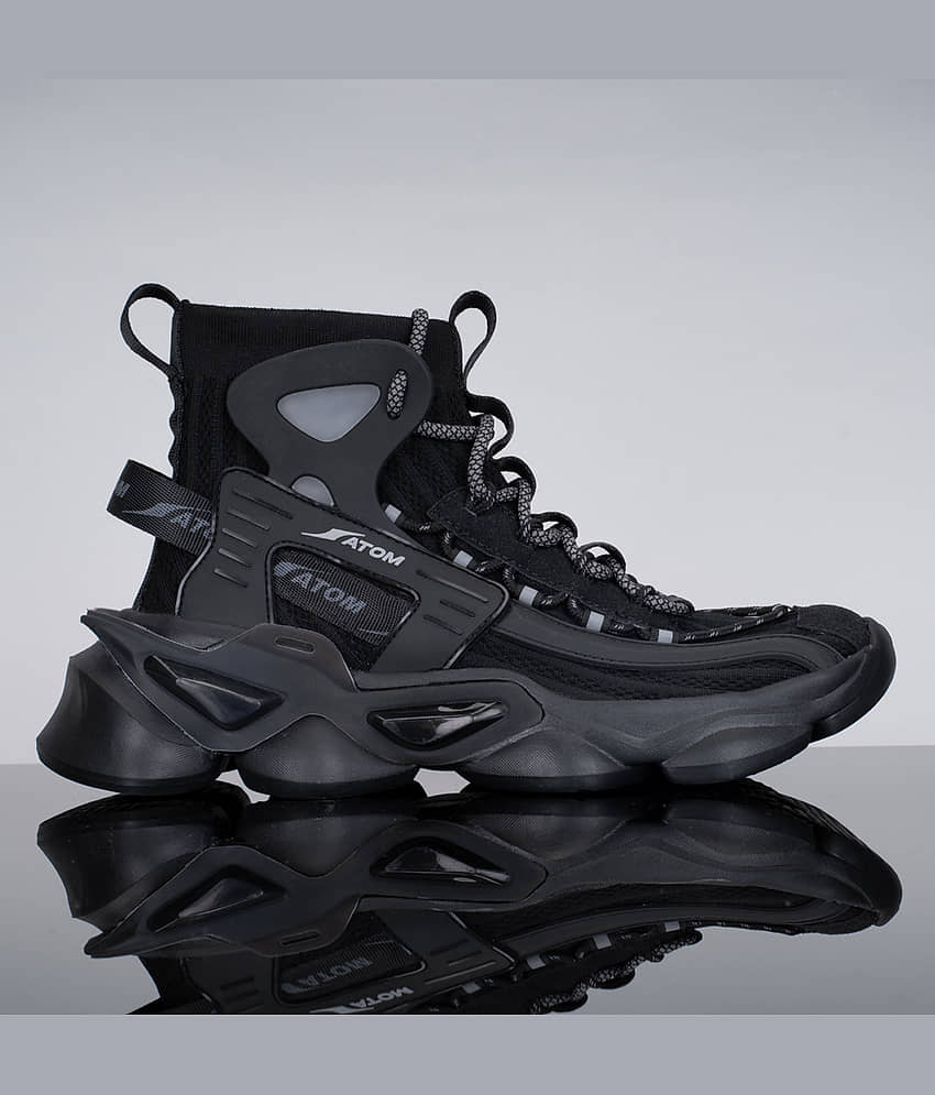 ATOM Gansta1 Black Men's Sneakers - Casual Shoes | Buy online on ZillyBuy