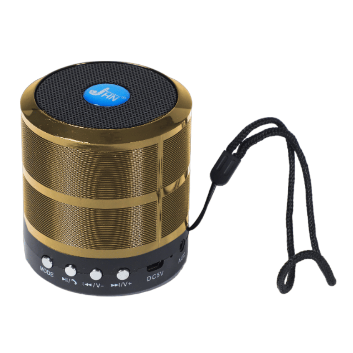     			jhn JHN-887 5 W Bluetooth Speaker Bluetooth v5.0 with USB,SD card Slot Playback Time 4 hrs Gold
