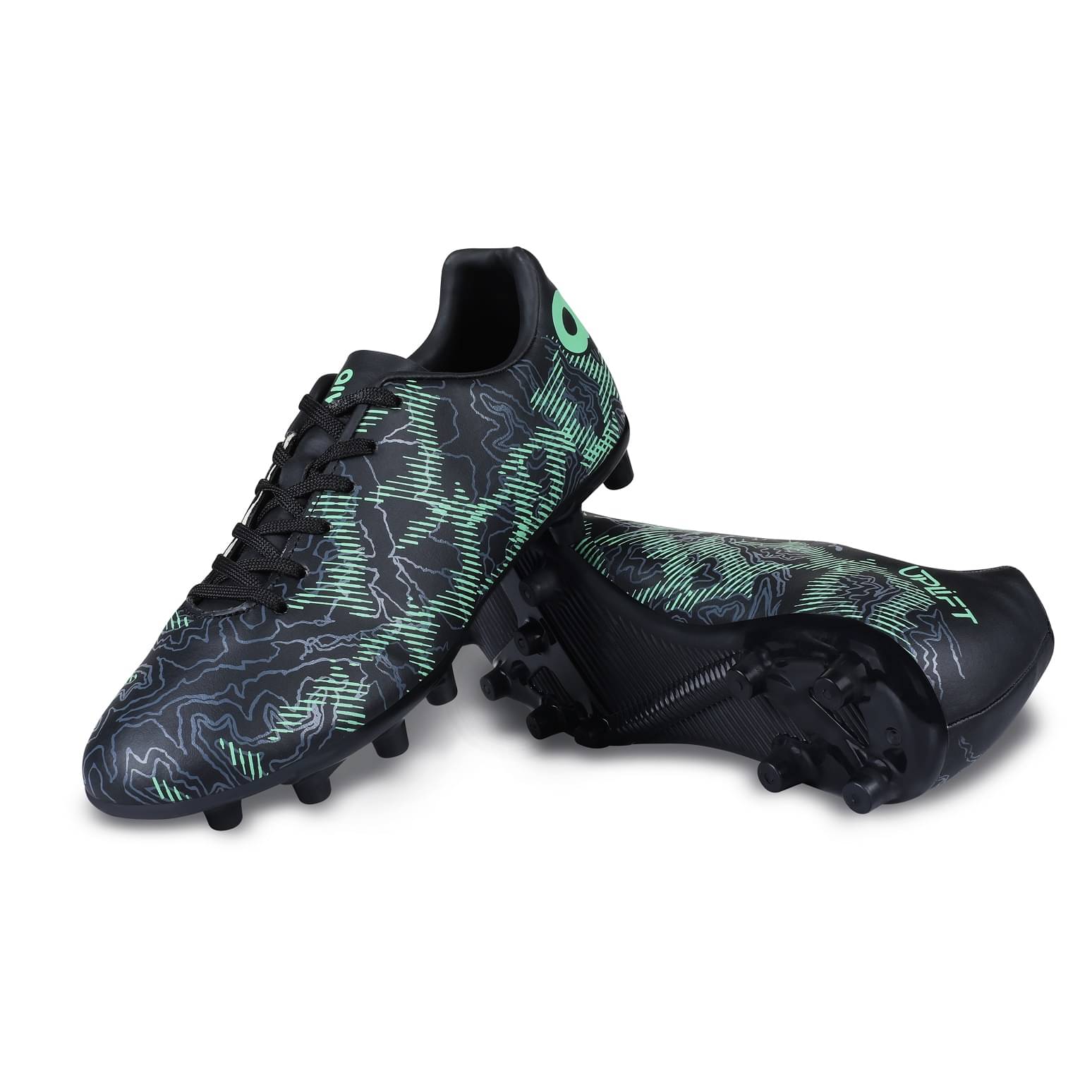 Aivin Uplift 2.0 Black Football Shoes     			Aivin Uplift 2.0 Black Football Shoes