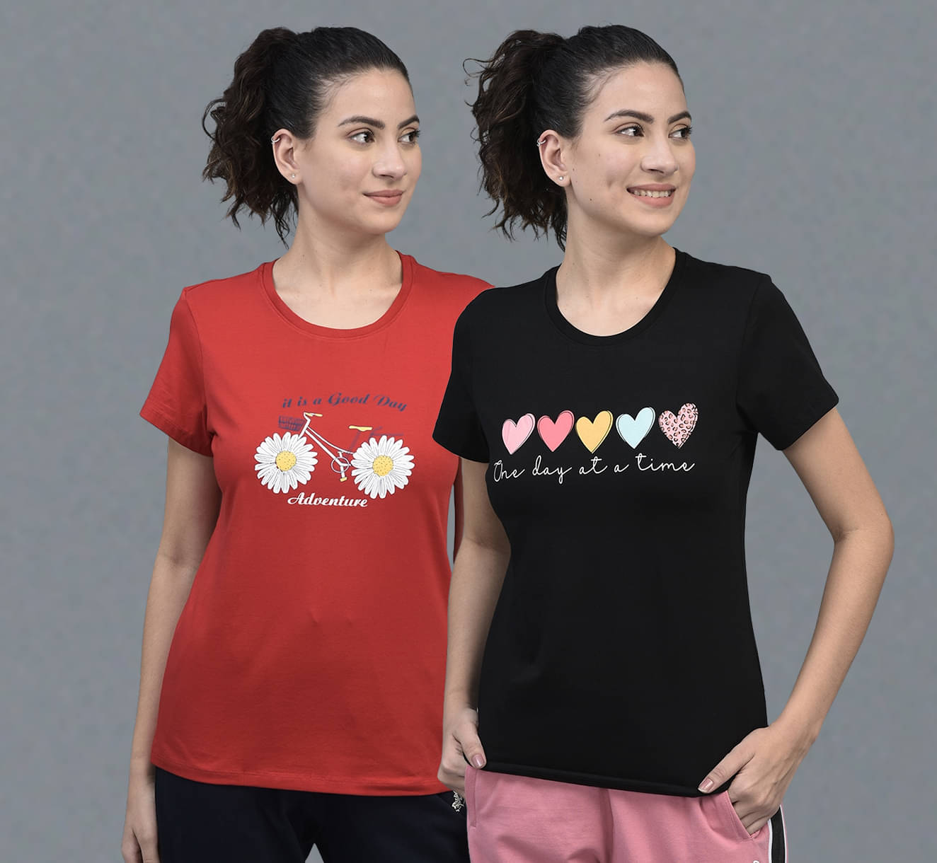 Dollar Women Cotton Blend Solid Regular Fit Round Neck T-Shirt ( Multicolor )     			Dollar Women Cotton Blend Solid Regular Fit Round Neck T-Shirt ( Multicolor )