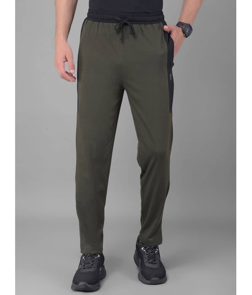 Dollar Olive Green Cotton Blend Men's Trackpants ( Pack of 1 ) - Track Pants | Buy online on ZillyBuy