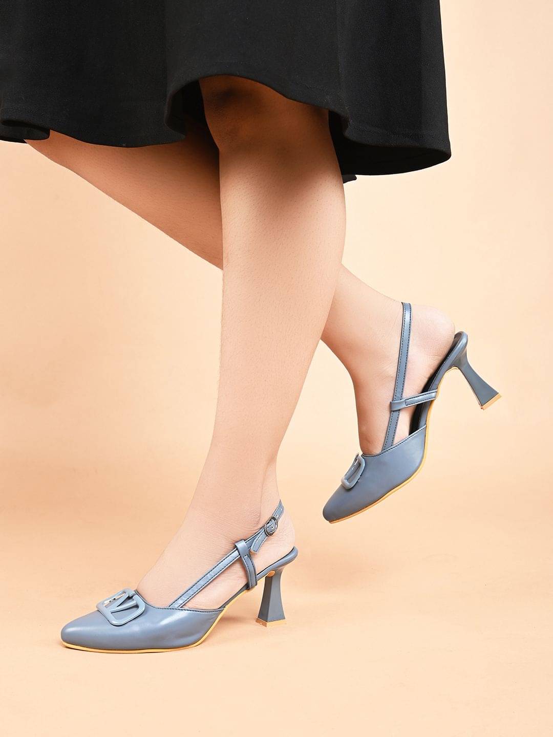     			JM Looks Blue Women's Sandal Heels