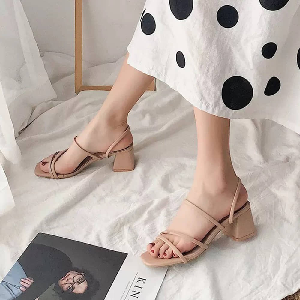JM Looks Black Women's Sandal Heels - Heels | Buy online on ZillyBuy