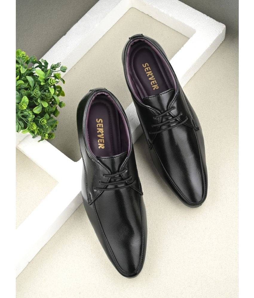 server Black Men's Derby Formal Shoes     			server Black Men's Derby Formal Shoes