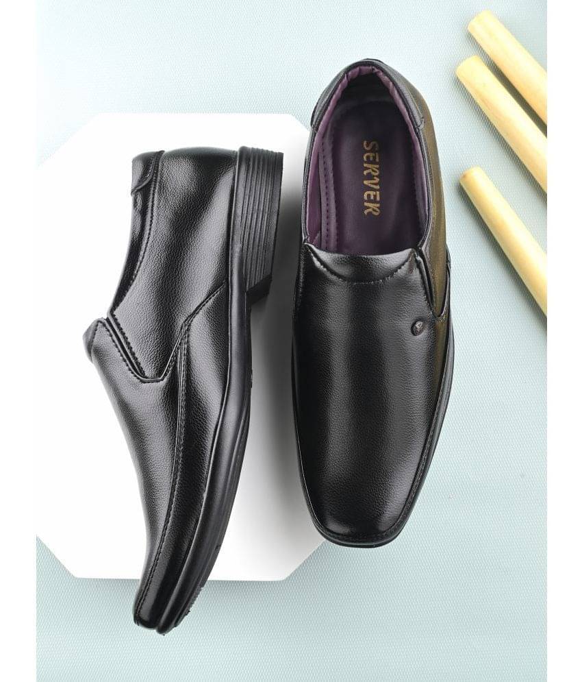 server Black Men's Slip On Formal Shoes     			server Black Men's Slip On Formal Shoes