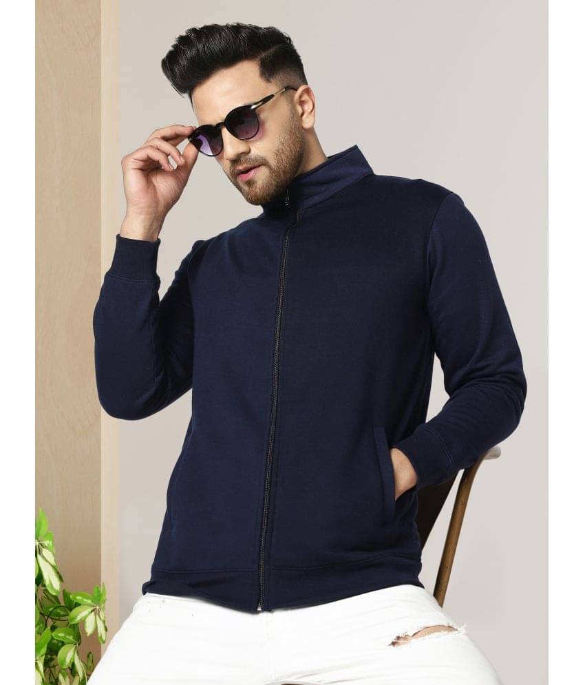     			AUSK Fleece Men's Casual Jacket - Blue ( Pack of 1 )