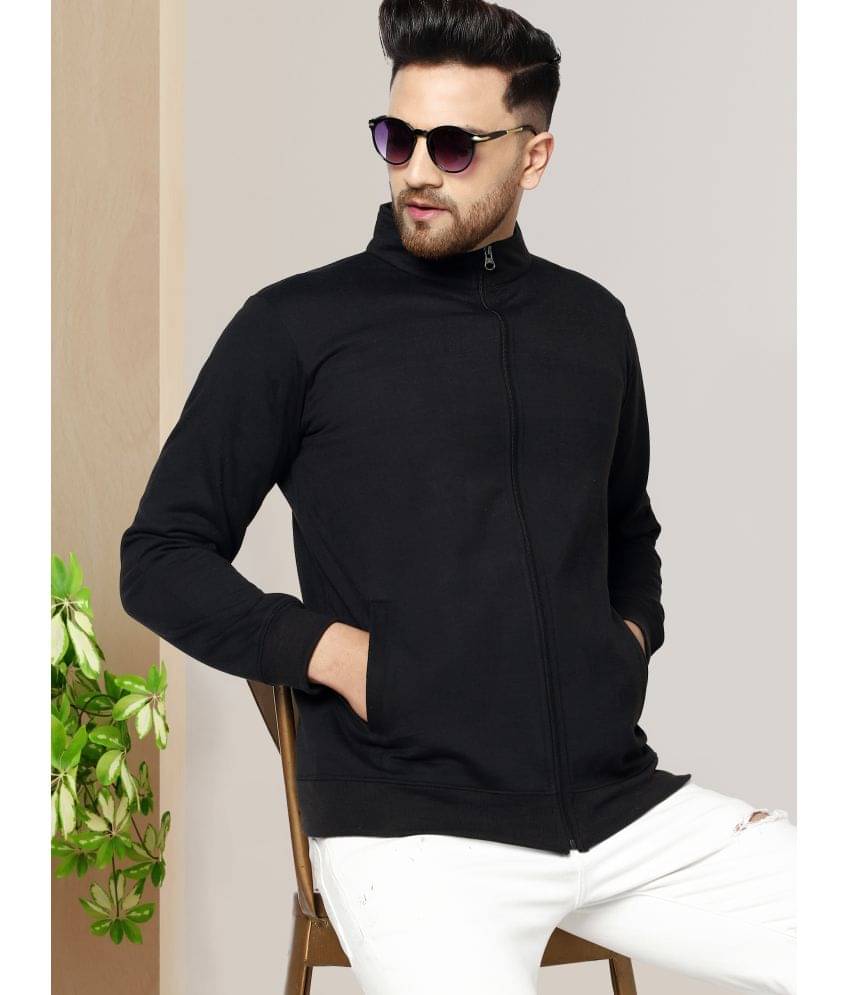     			AUSK Fleece Men's Casual Jacket - Black ( Pack of 1 )