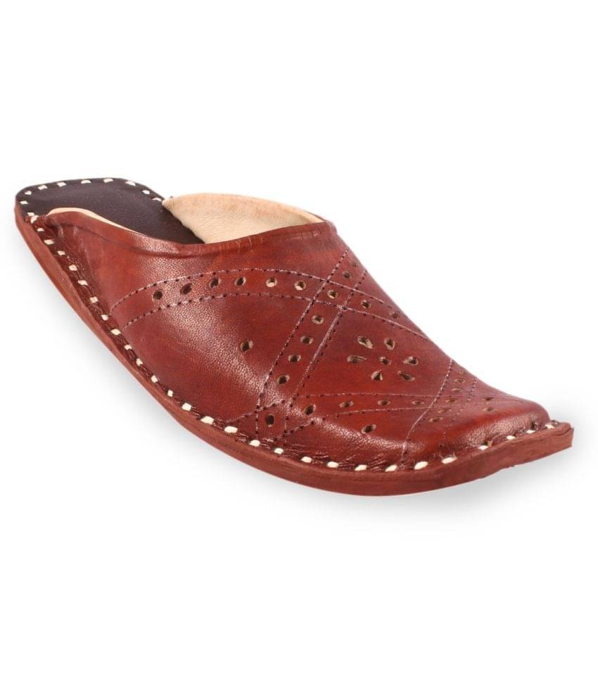     			Apartim Brown Men's Mule