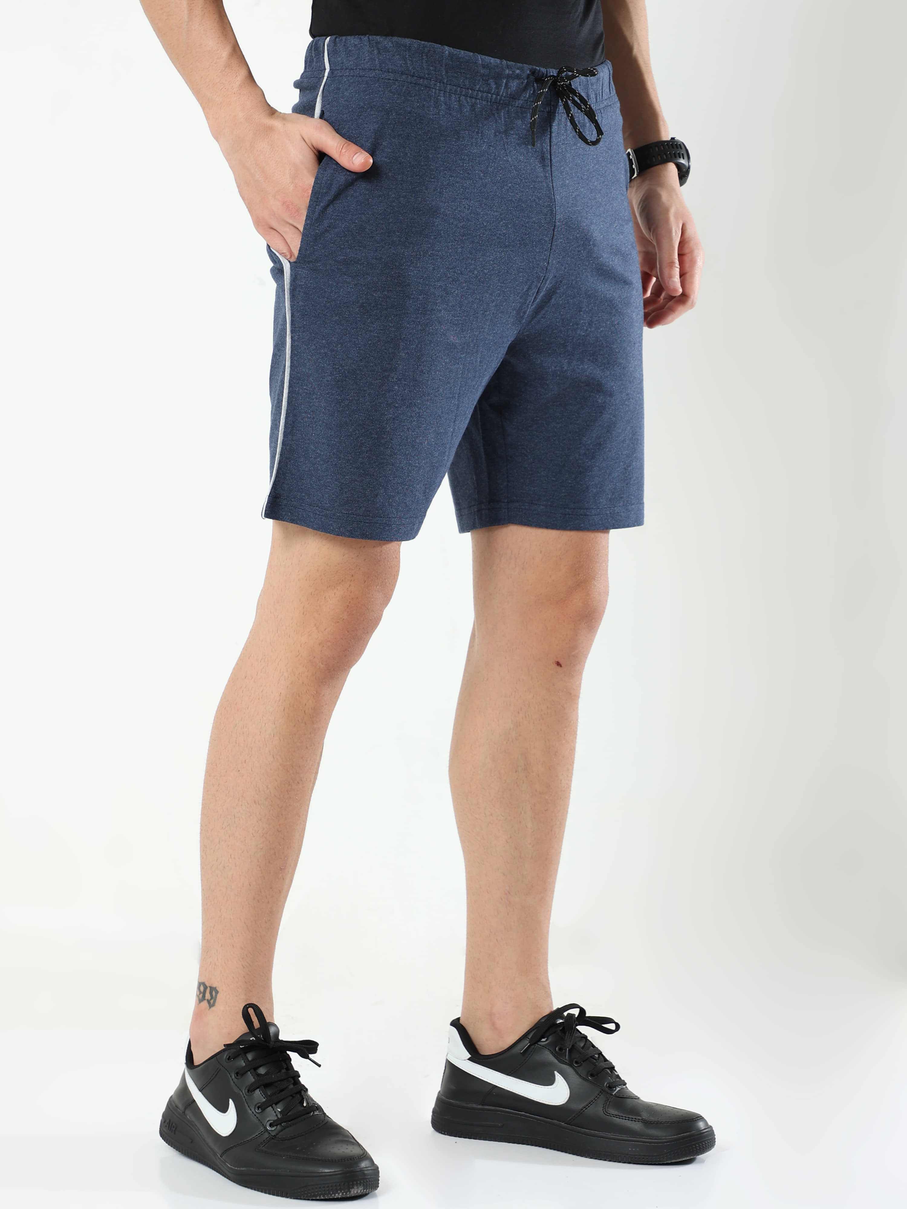 Ardeur Fashions Blue Cotton Blend Men's Shorts ( Pack of 1 ) - Shorts | Buy online on ZillyBuy