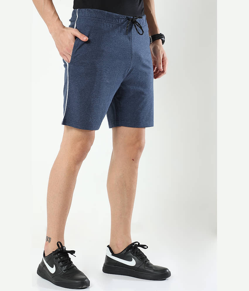 Ardeur Fashions Blue Cotton Blend Men's Shorts ( Pack of 1 ) - Shorts | Buy online on ZillyBuy
