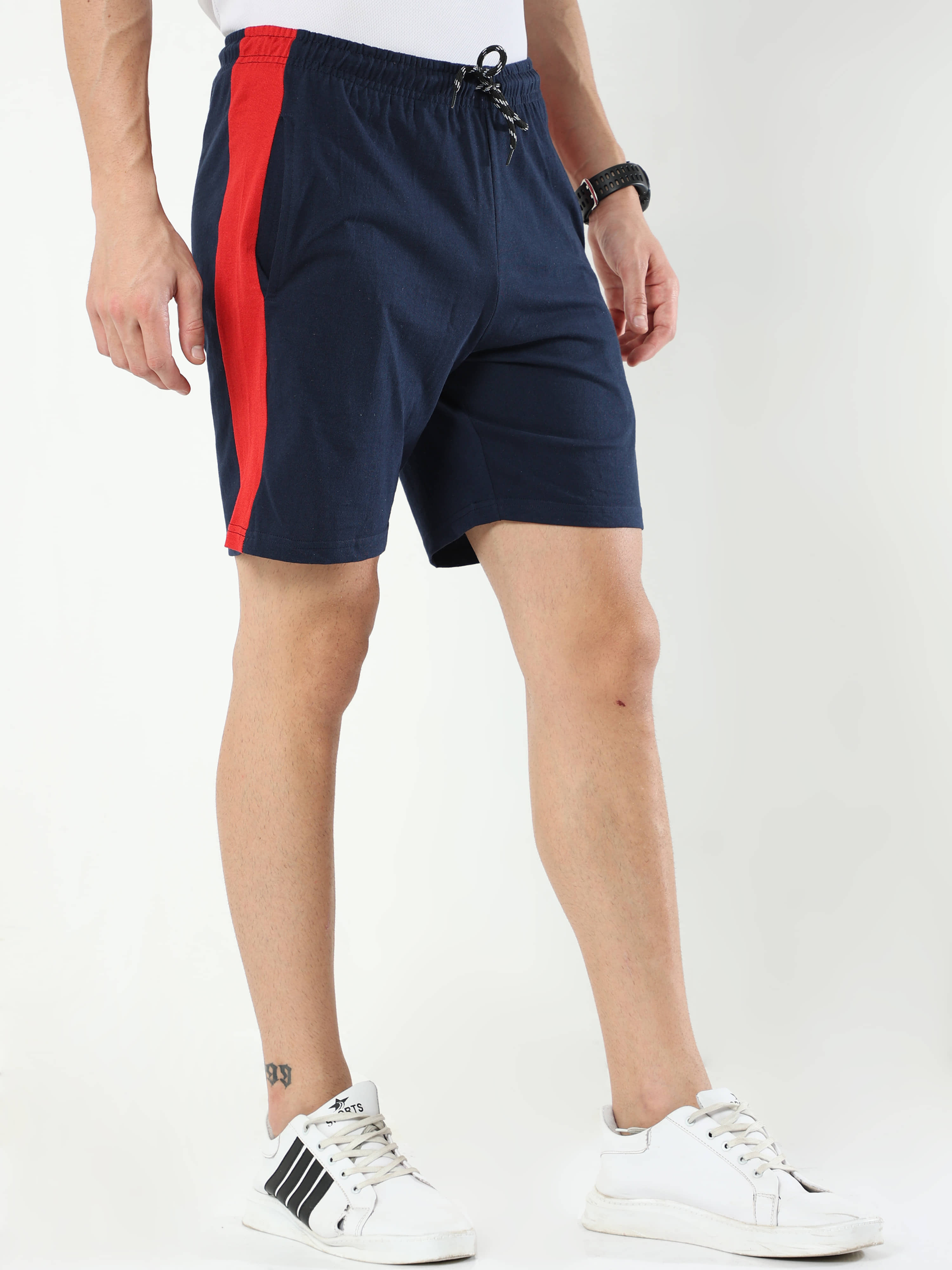 Ardeur Fashions Navy Cotton Blend Men's Shorts ( Pack of 1 ) - Shorts | Buy online on ZillyBuy