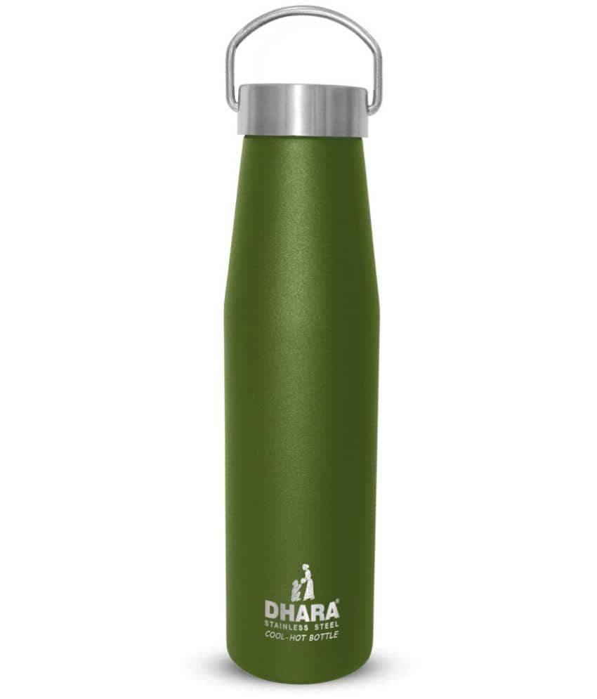 Dhara Stainless Steel Yes 24 plus 500 Blue Blue Cola Water Bottle