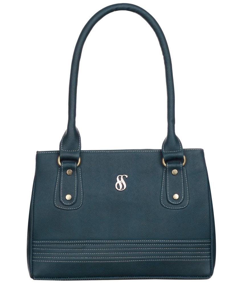     			Fostelo Blue PU Shoulder Bag