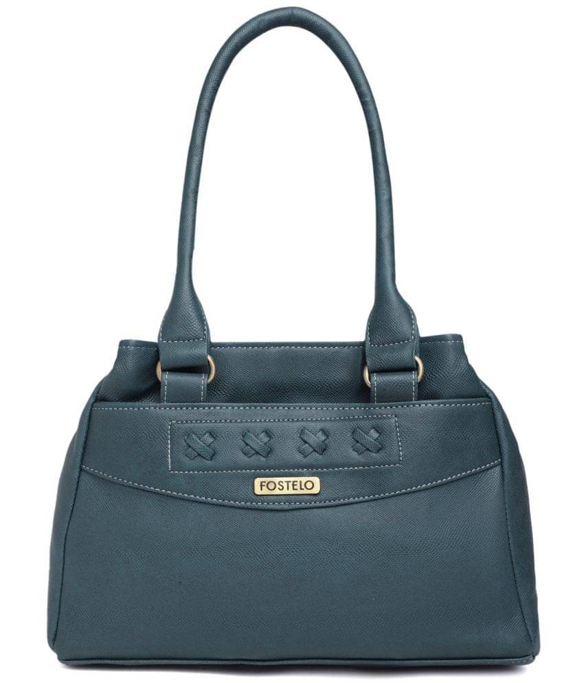     			Fostelo Green PU Shoulder Bag