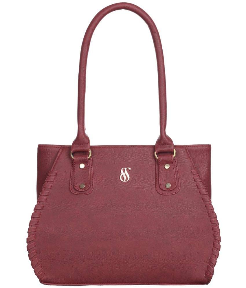     			Fostelo Maroon PU Shoulder Bag
