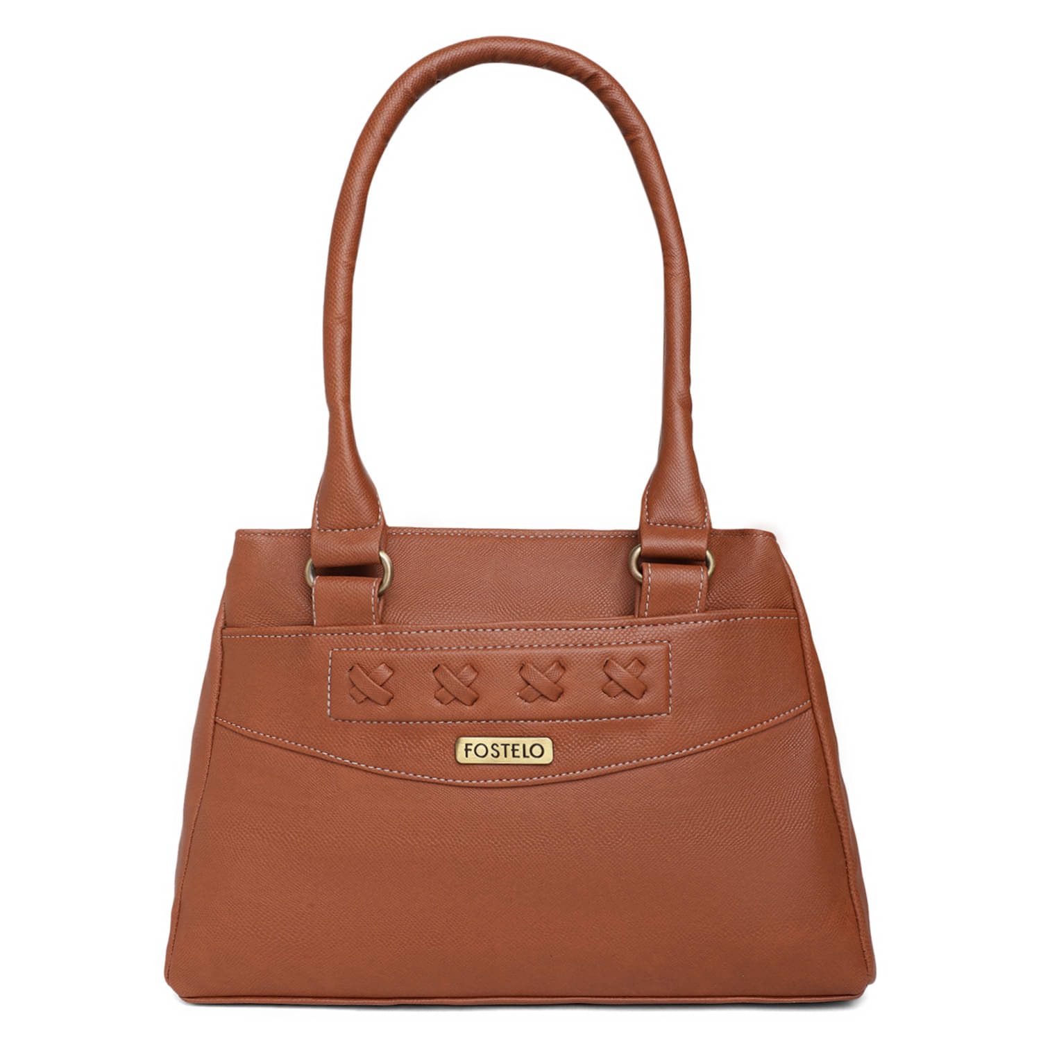    			Fostelo Tan PU Shoulder Bag
