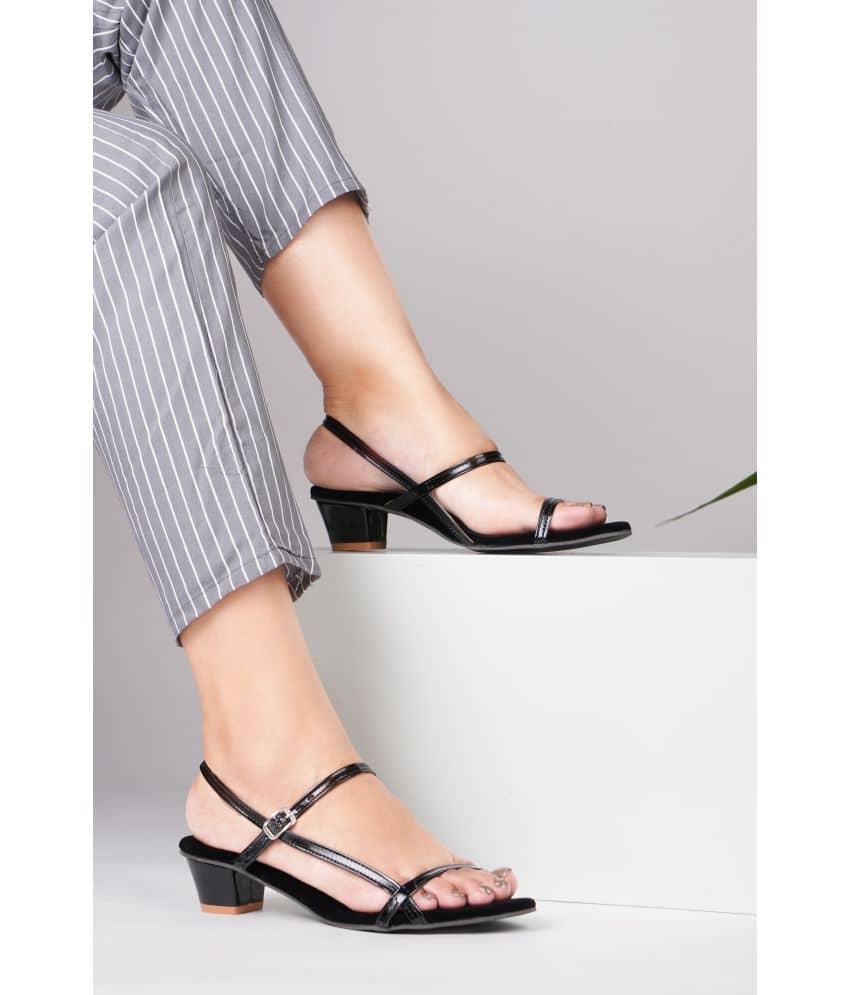 JM Looks Black Women's Sandal Heels - Heels | Buy online on ZillyBuy