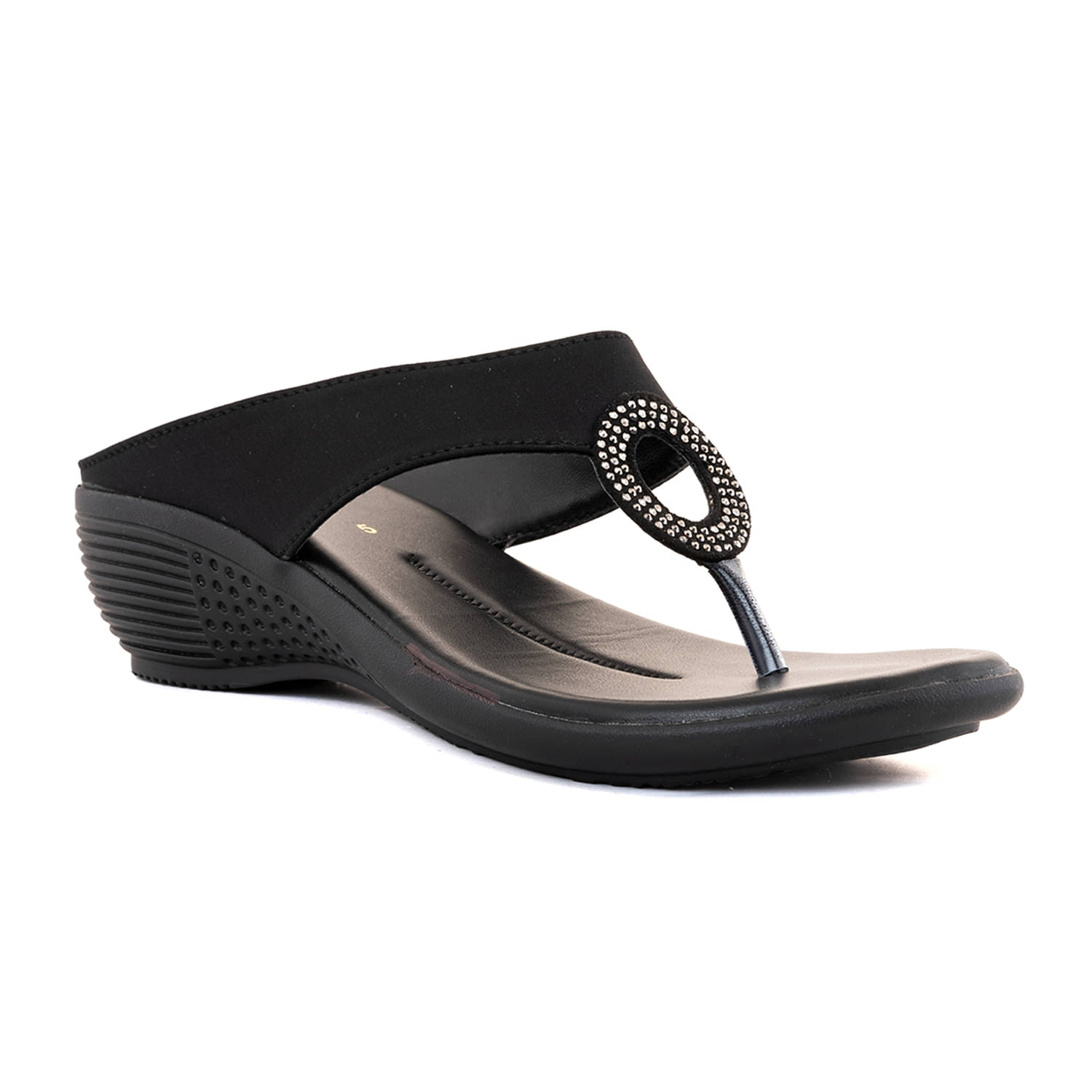 KHADIM Black Women's Slip On Heels KHADIM Black Women's Slip On Heels