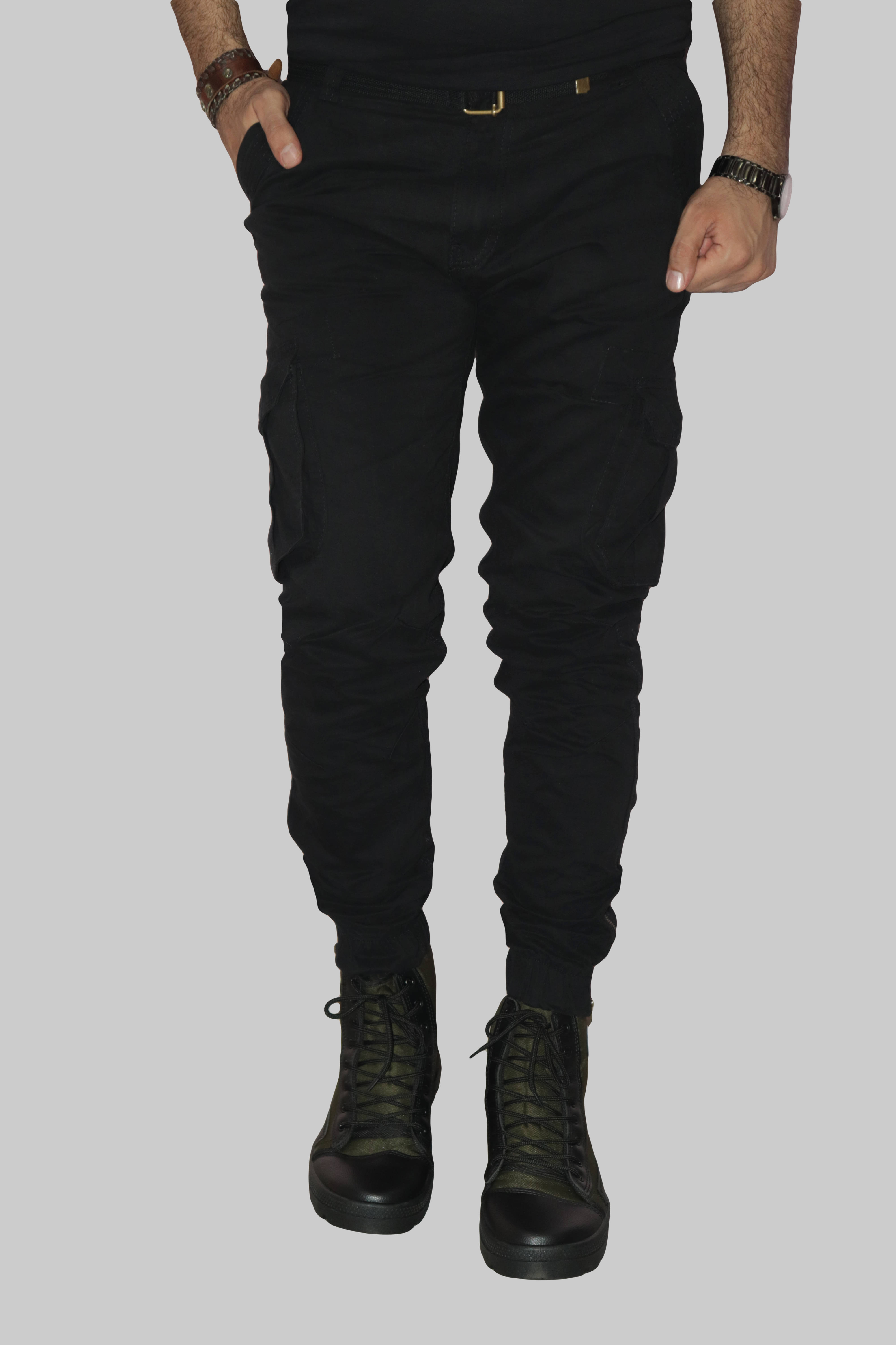     			Urban Legends Regular Flat Men's Cargos - Black ( Pack of 1 )