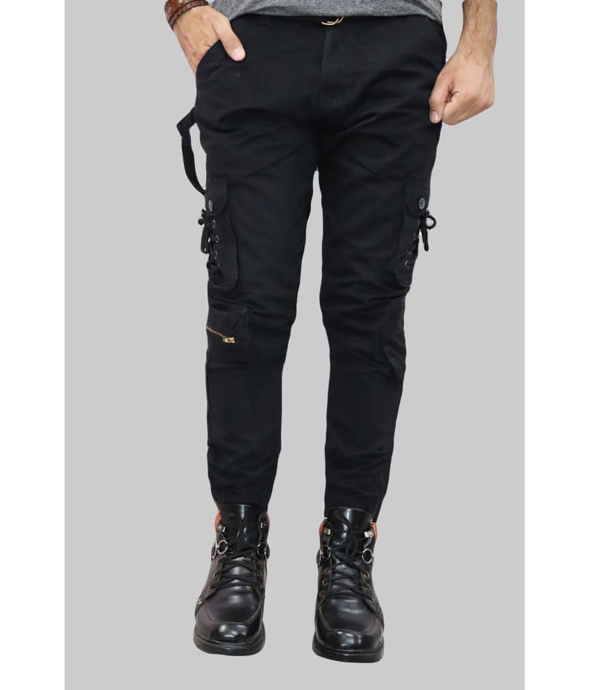 Urban Legends Regular Flat Men's Cargos - Black ( Pack of 1 ) - Trousers | Buy online on ZillyBuy
