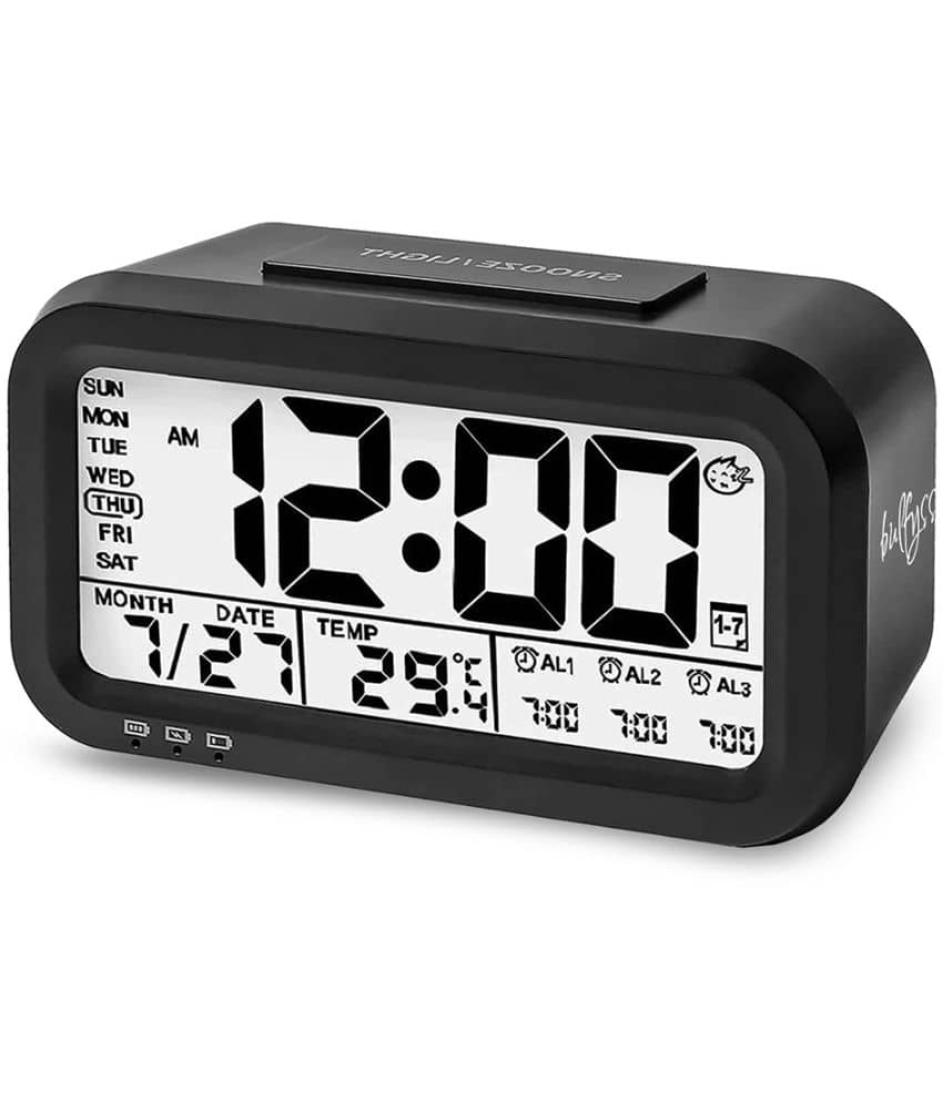 bulfyss Digital LCD Electronic Clock Alarm Clock - Pack of 1