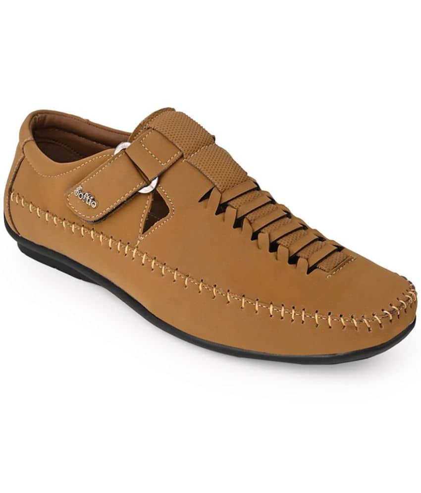 softio - Beige Men's Sandals