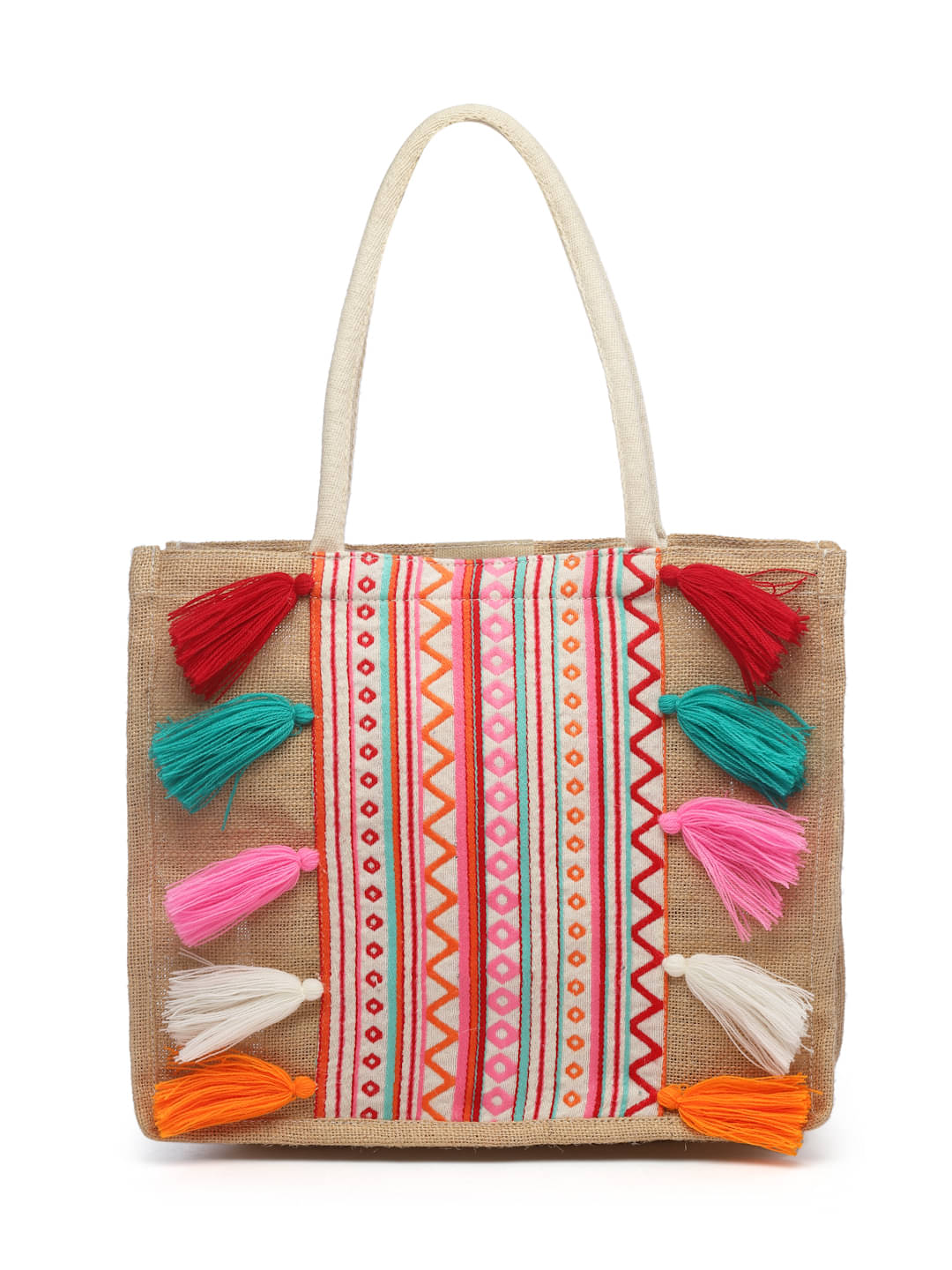     			Anekaant Shoulder Bag Jute Set of 1 ( Khaki )