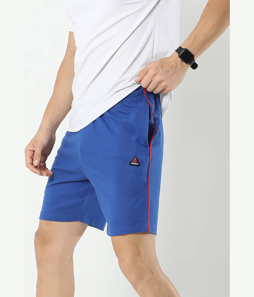 Ardeur Fashions Blue Cotton Blend Men's Shorts ( Pack of 1 ) - Shorts | Buy online on ZillyBuy