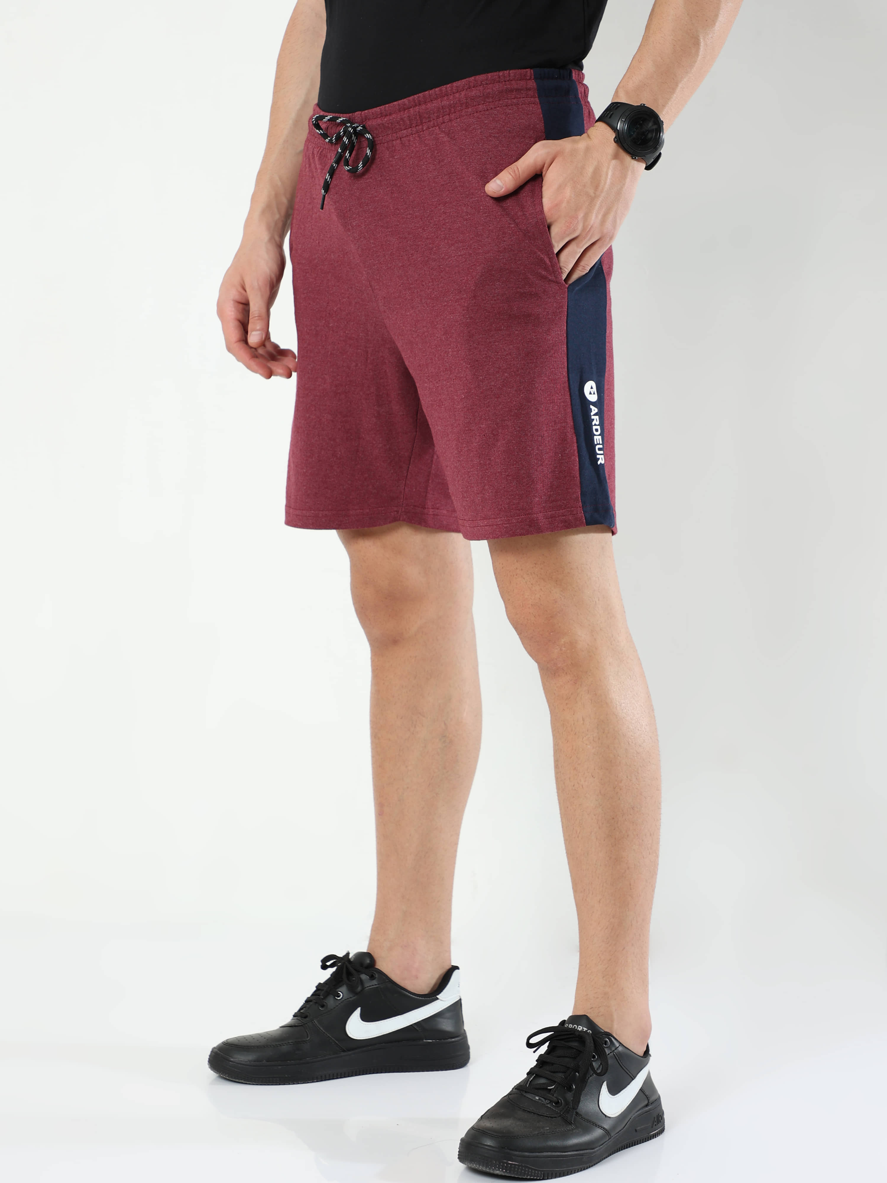 Ardeur Fashions Maroon Cotton Blend Men's Shorts ( Pack of 1 ) - Shorts | Buy online on ZillyBuy