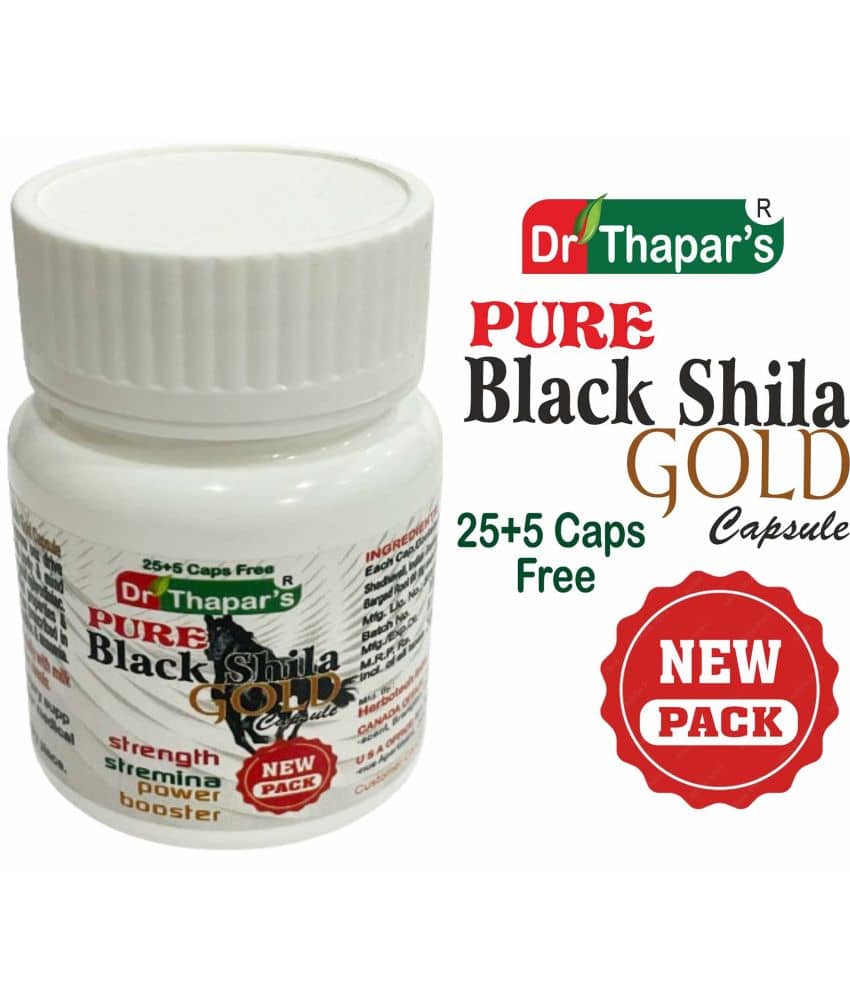Dr. Thapar's Black Shila GOLD FULL POWER Capsule 25+5 FREE