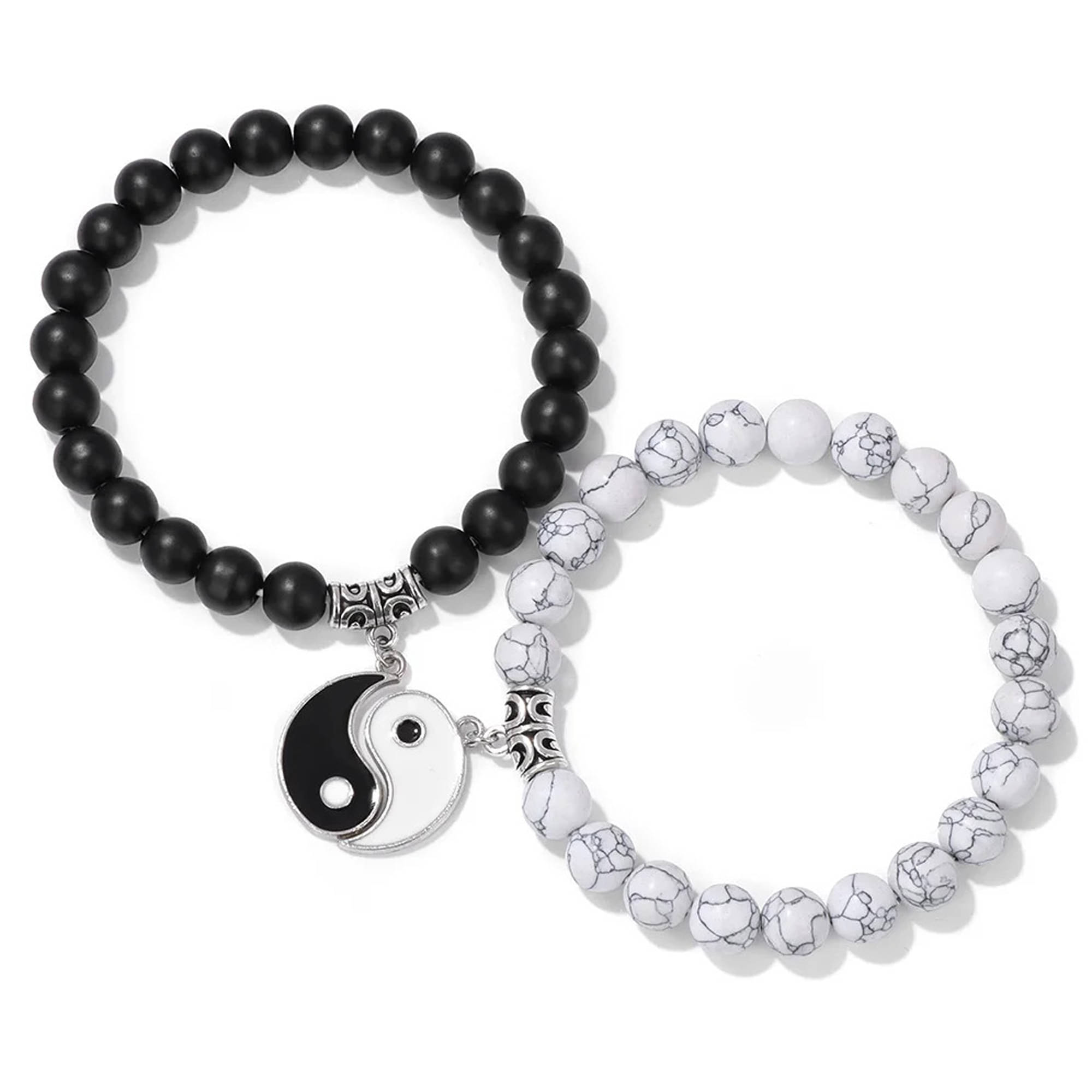     			FASHION FRILL Black Bracelet ( Pack of 2 )