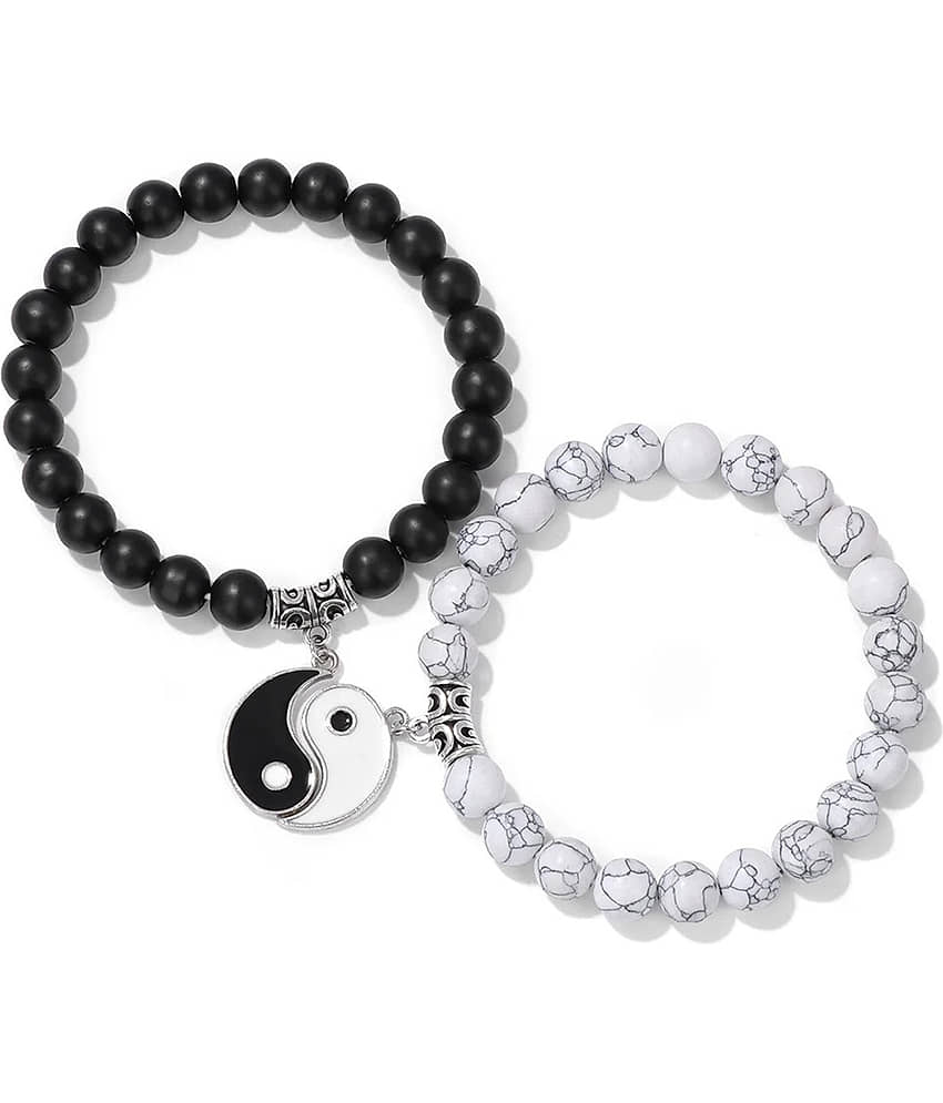 FASHION FRILL Black Bracelet ( Pack of 2 ) - Bangles & Bracelets | Buy online on ZillyBuy