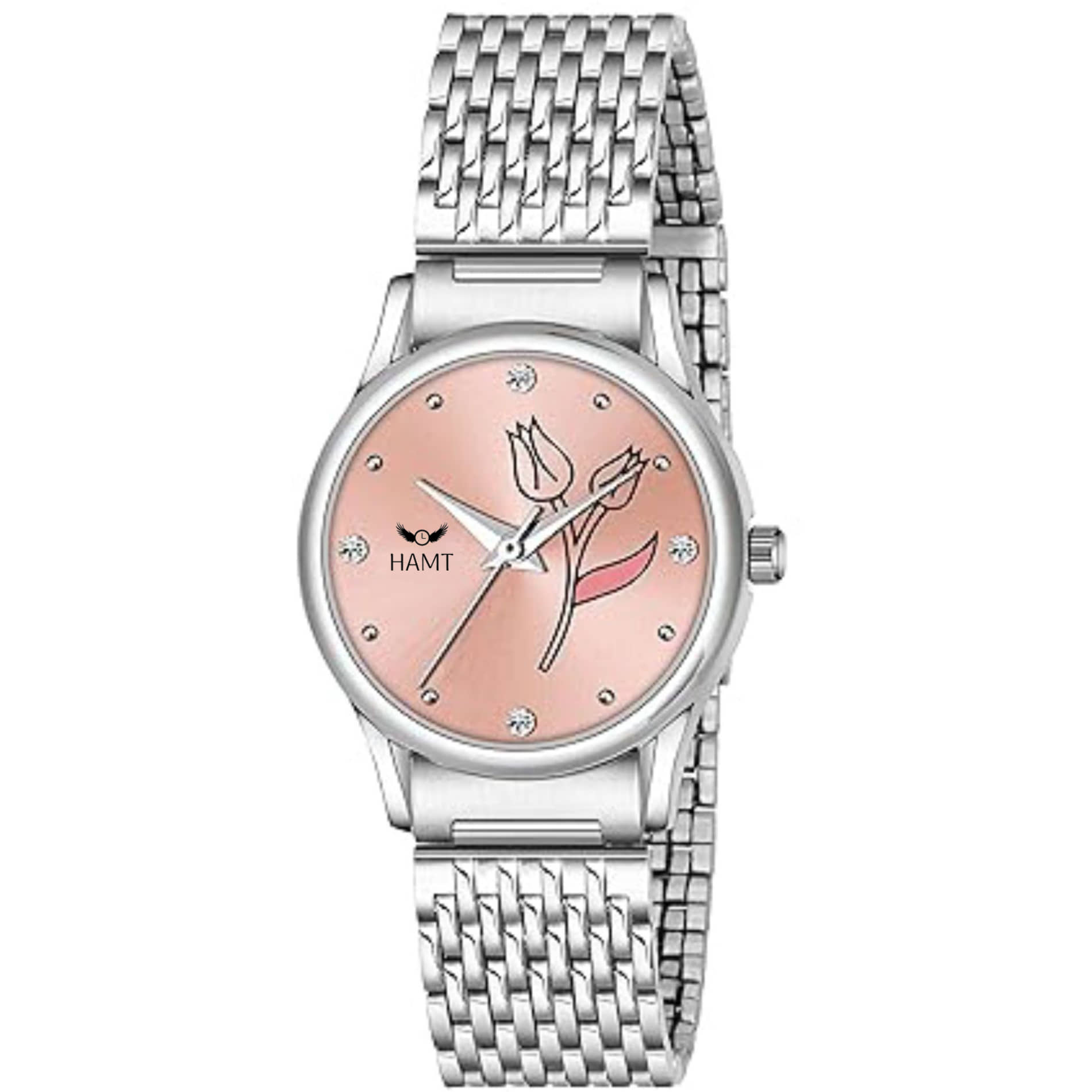 HAMT Silver Stainless Steel Analog Womens Watch