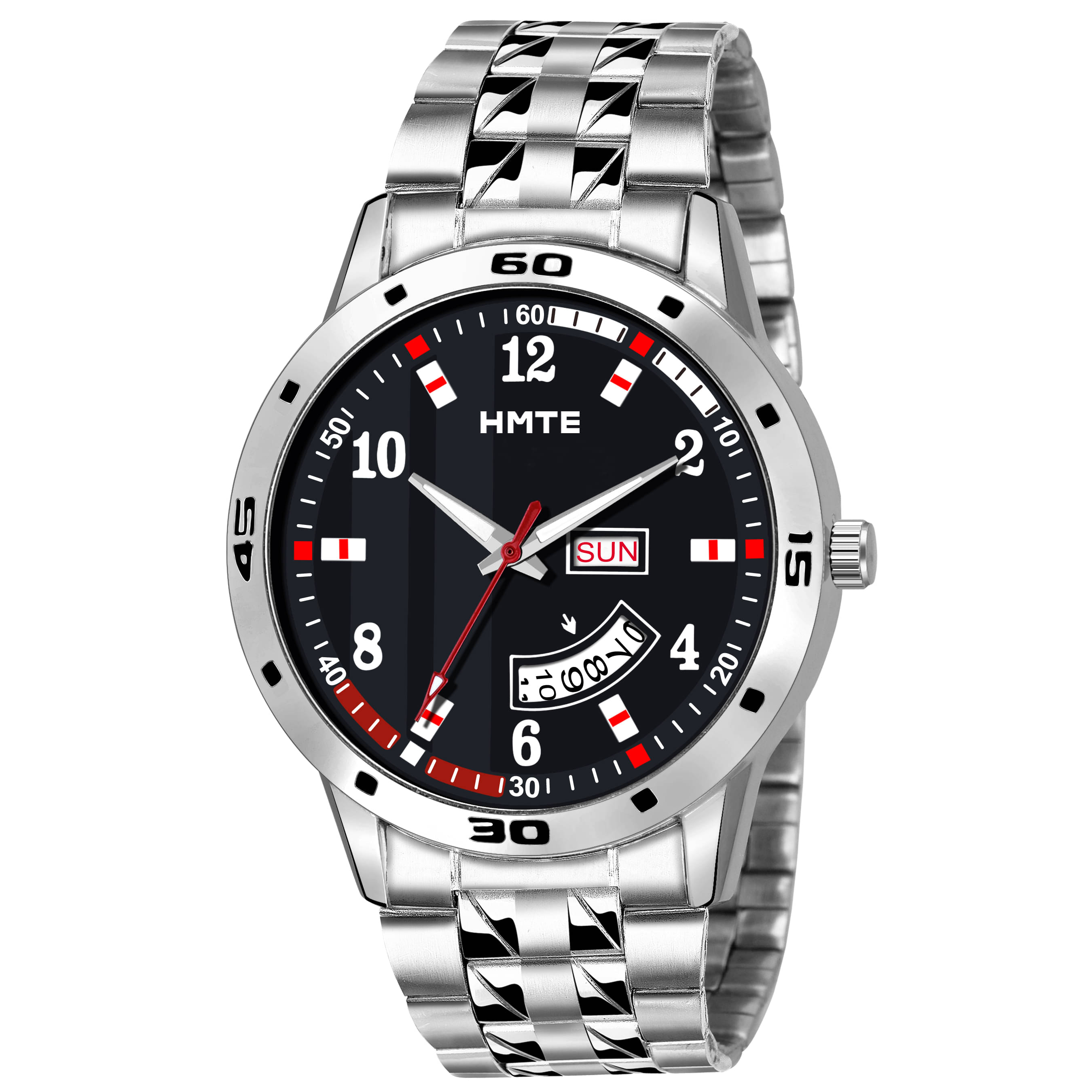     			HMTe Silver Metal Analog Men's Watch