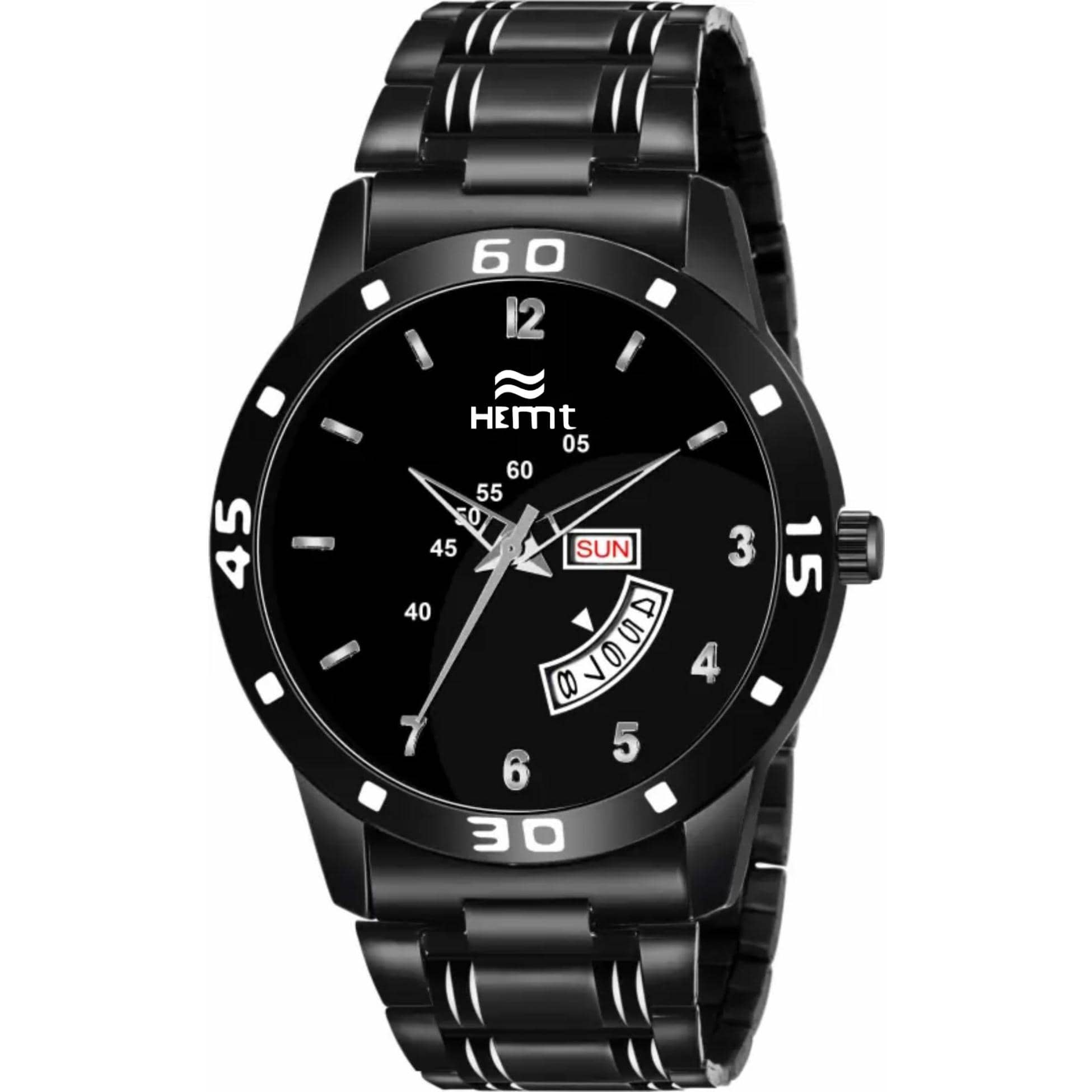 Hemt Black Metal Analog Men's Watch