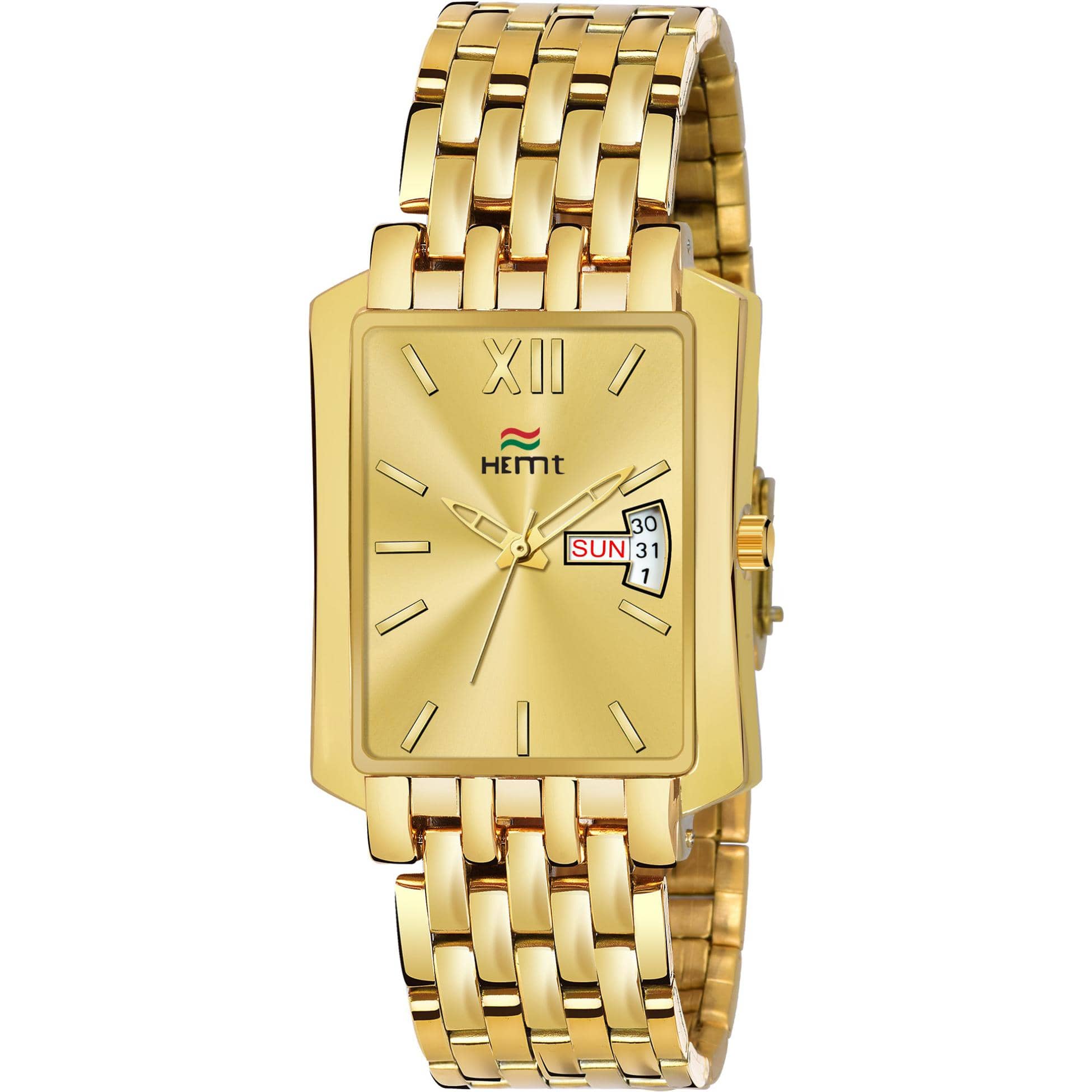Hemt Gold Metal Analog Men's Watch