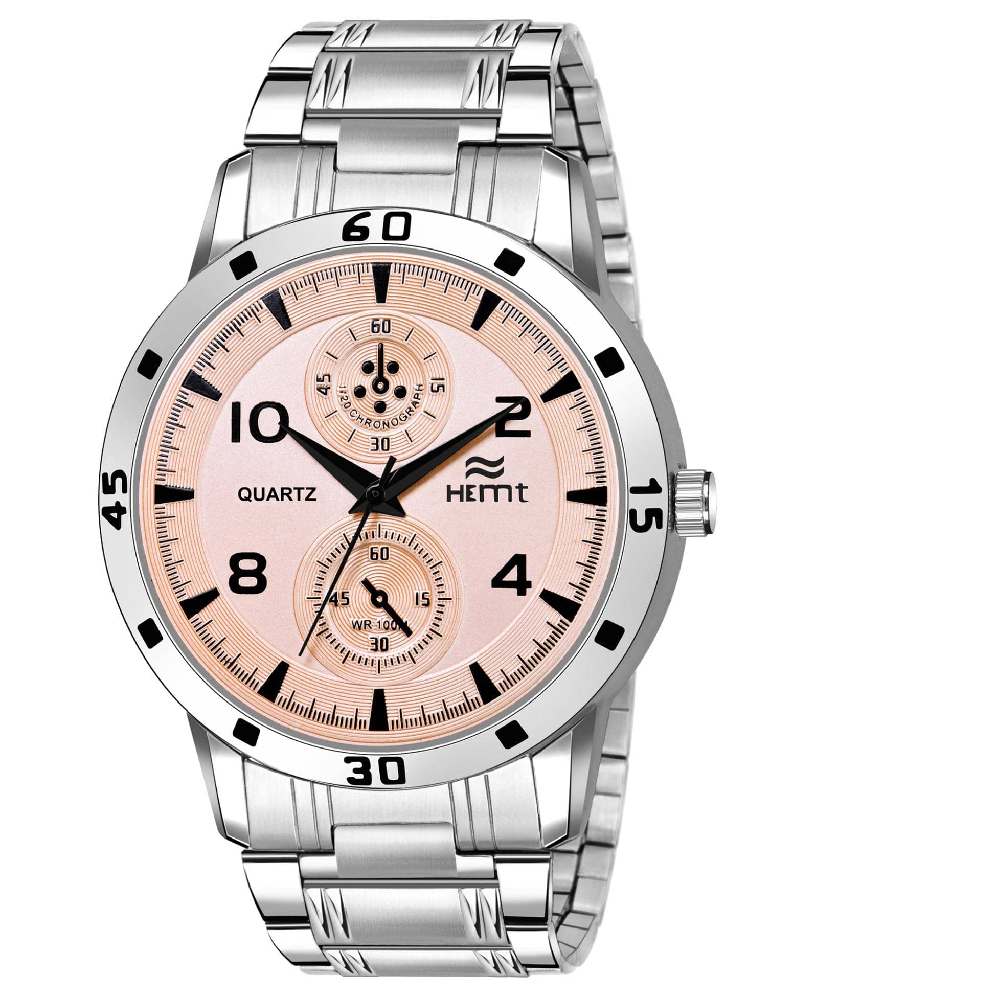 Hemt Silver Metal Analog Men's Watch