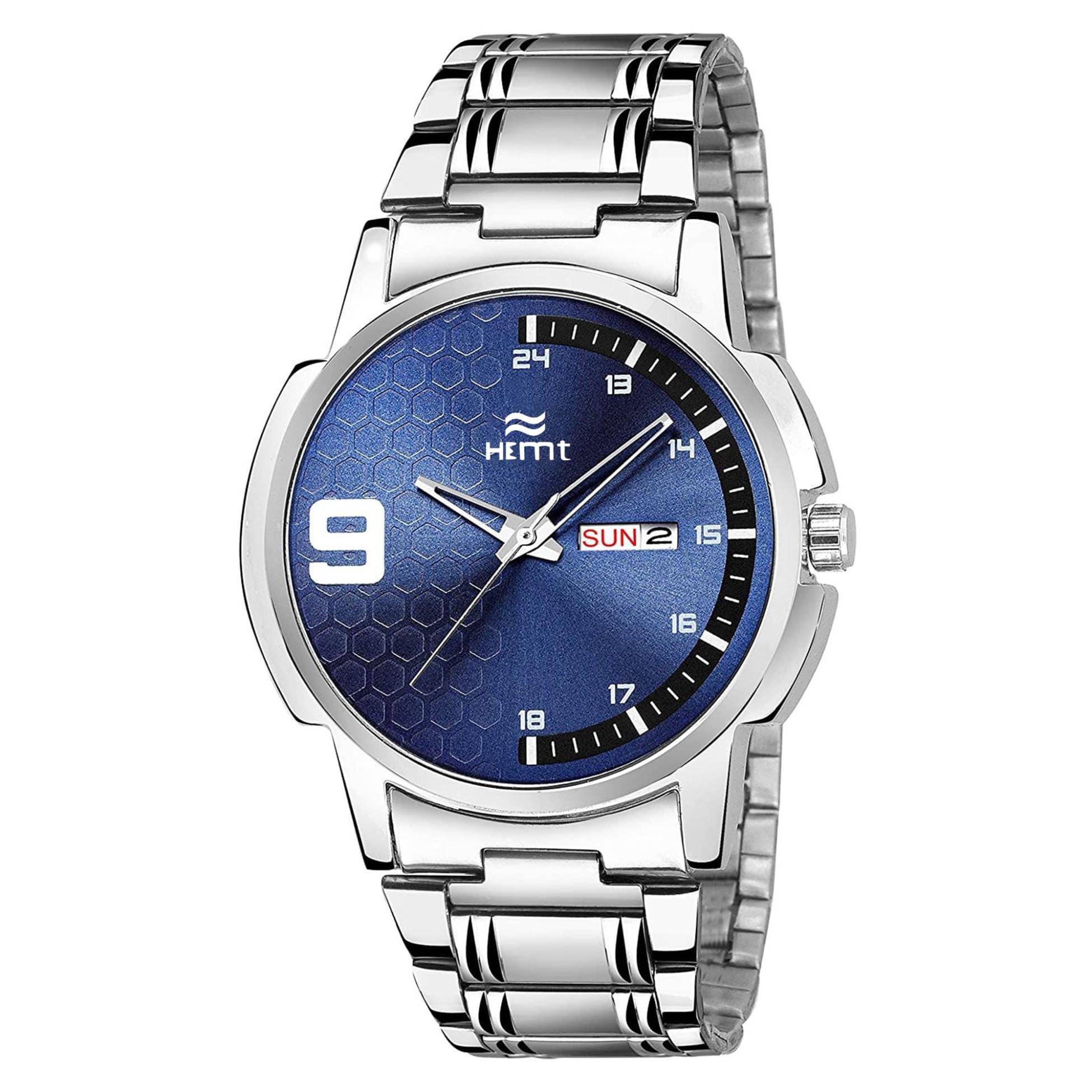     			Hemt Silver Stainless Steel Analog Men's Watch