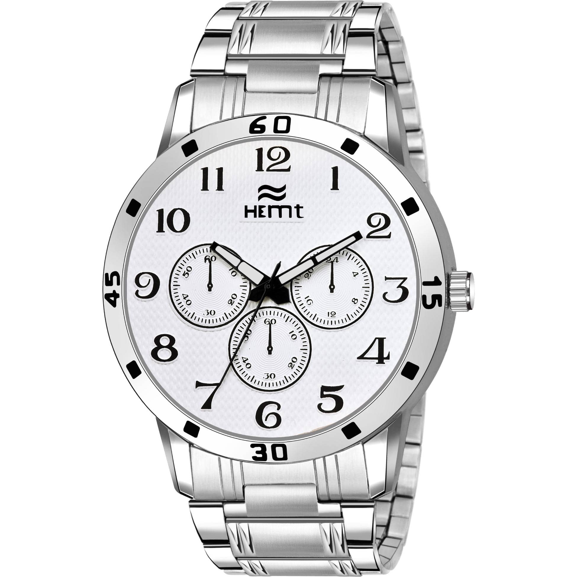 Hemt Silver Stainless Steel Analog Men's Watch
