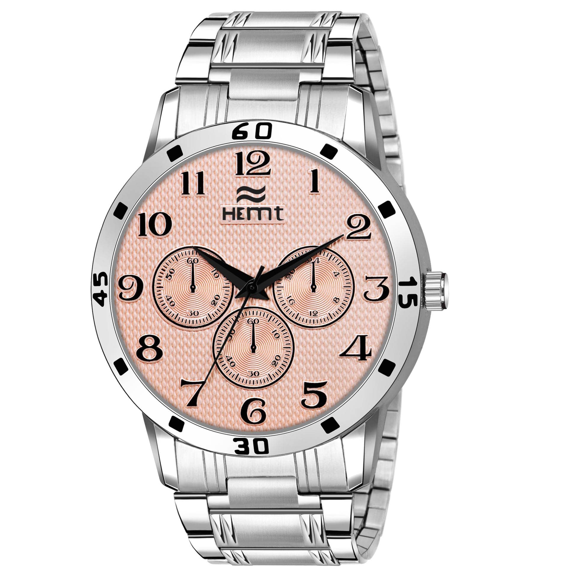 Hemt Silver Stainless Steel Analog Men's Watch