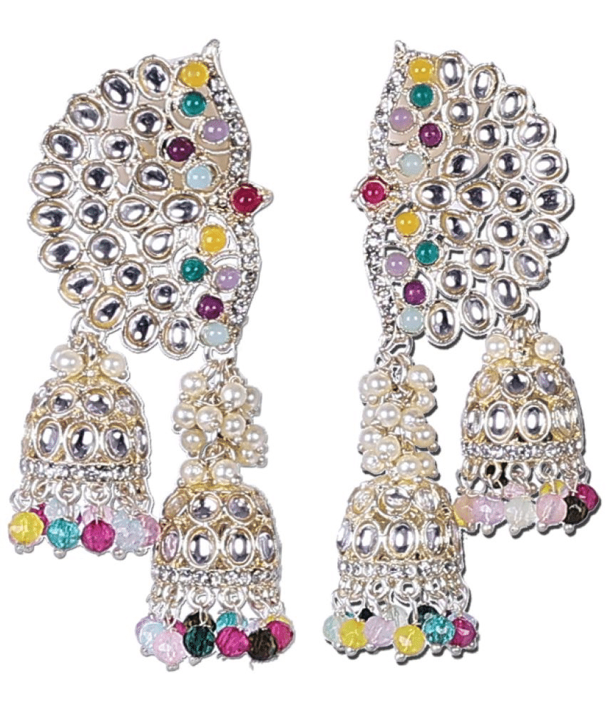     			Jiyanshi fashion Multi Color Jhumki Earrings ( Pack of 1 )