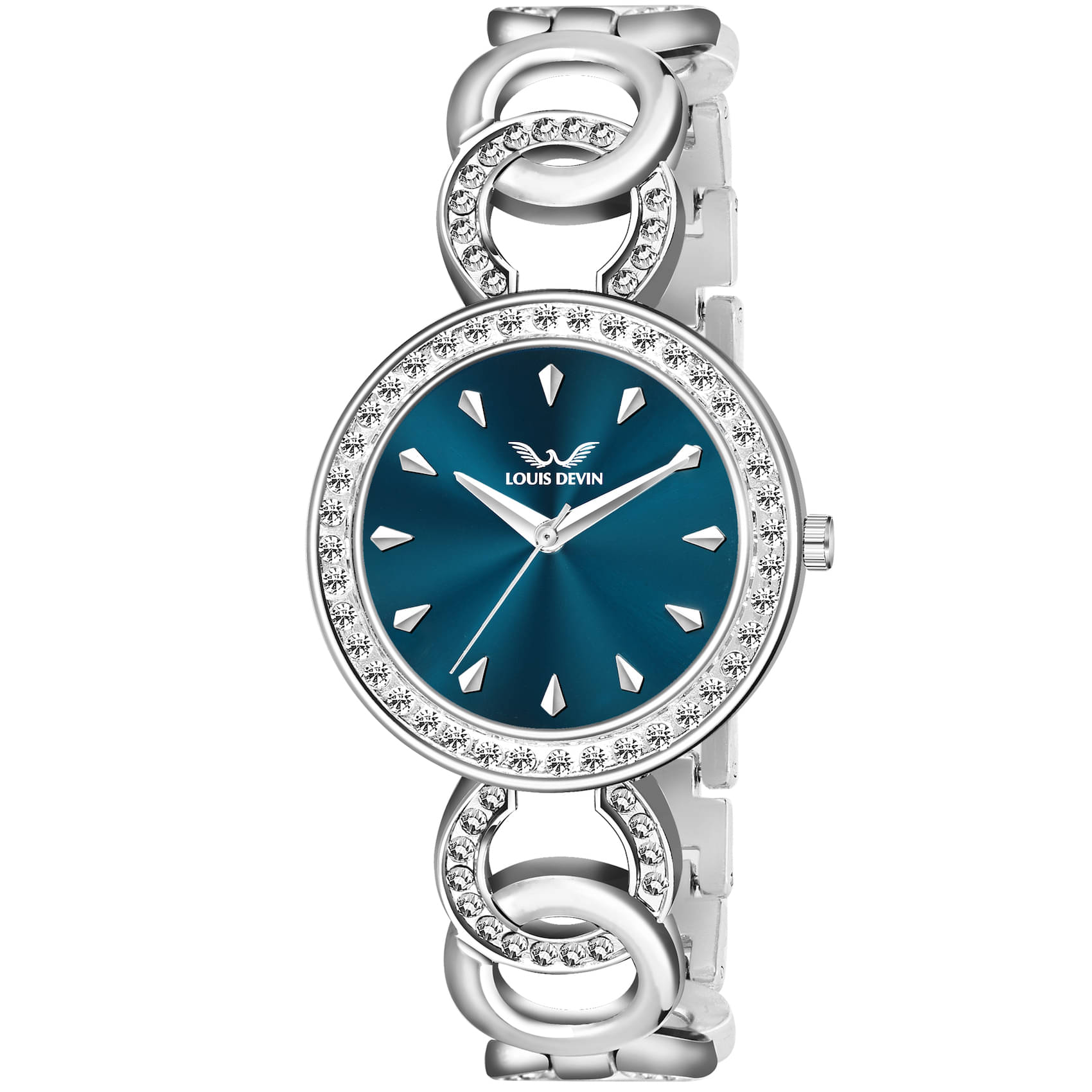     			LOUIS DEVIN Silver Metal Analog Womens Watch
