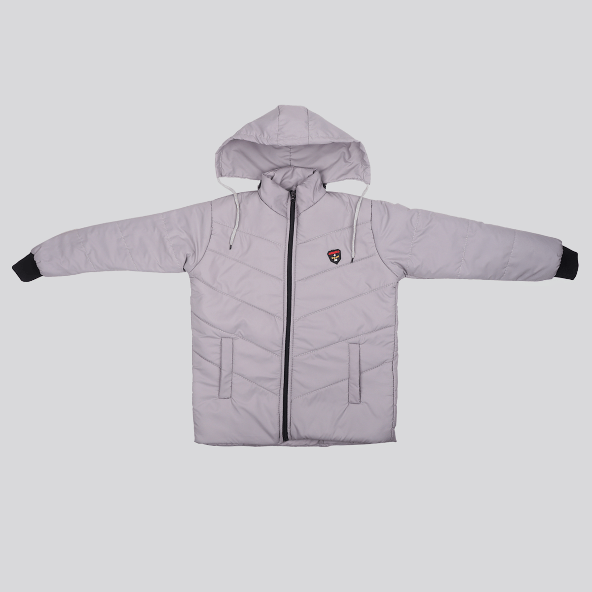     			PP Kurtis Boys Polyester Puffer Jacket ( Gray , Pack of 1 )